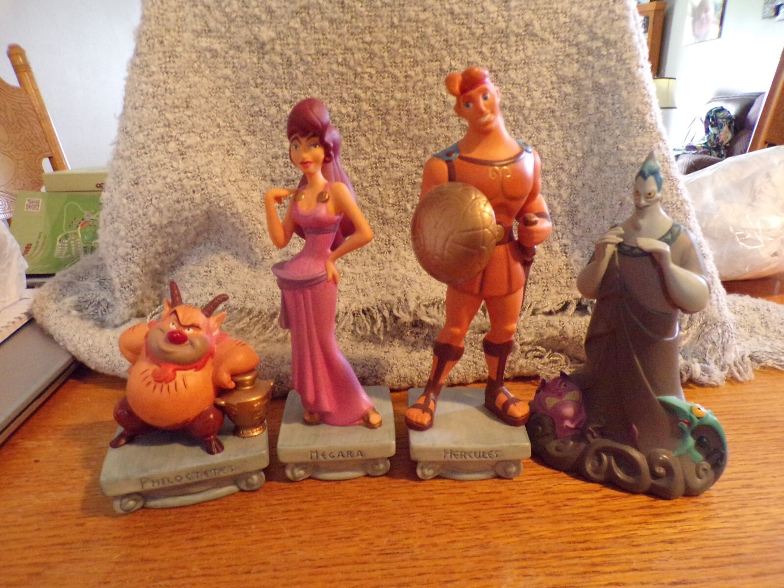Disney HERCULES vintage フィギュア Lot Of 3 Vintage Disney Hercules Zeus, Phil, & Hydra 4