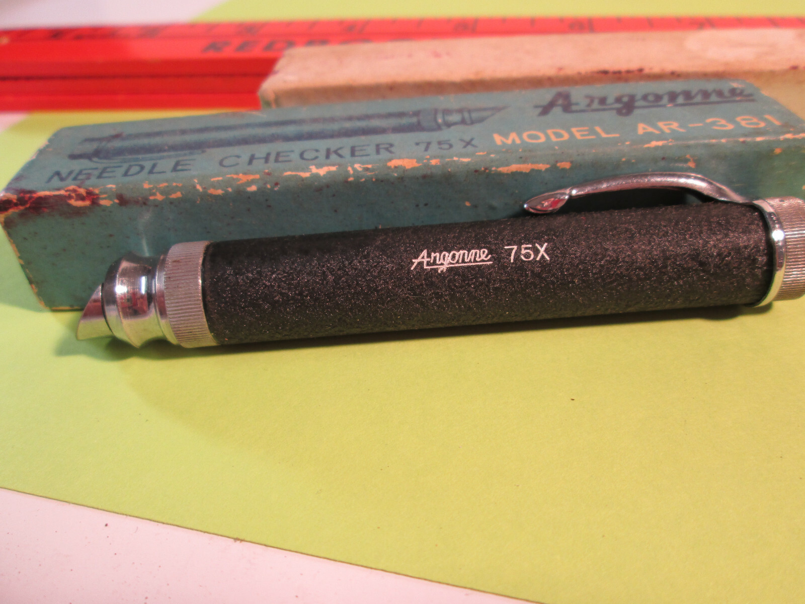 Vintage ARGONNE Vinyl Record Needle Checker Microscope Model