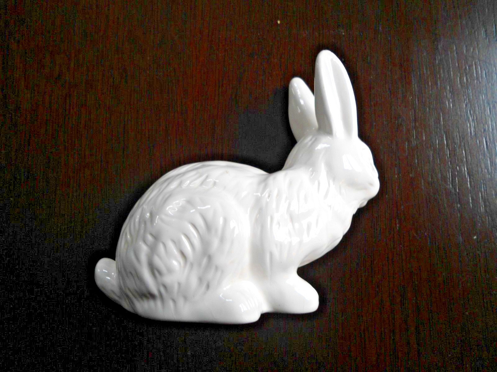 Vintage Rabbit Ceramic Figurine Midwest Taiwan 4