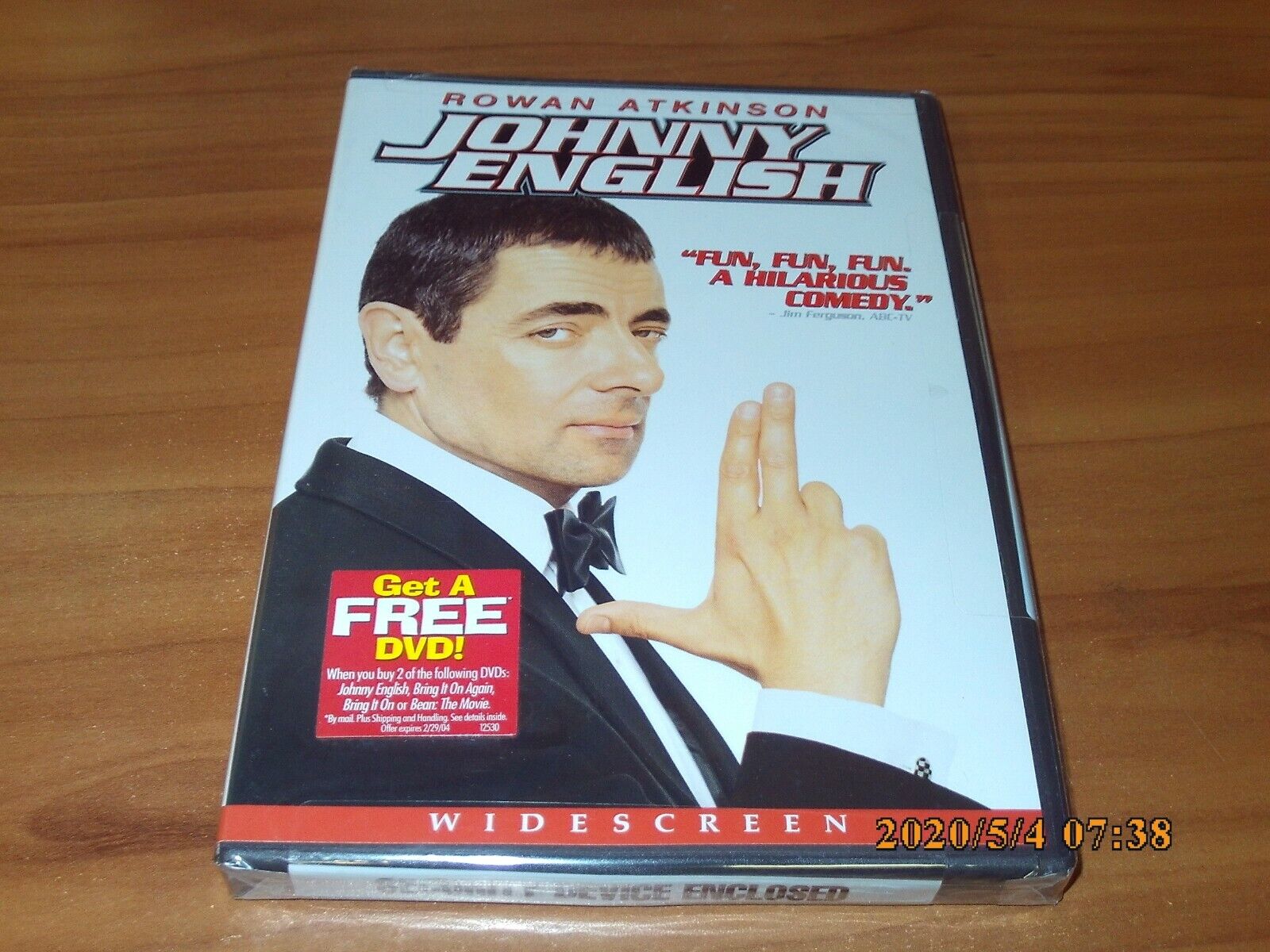 Johnny English (DVD 2004, Widescreen Edition) NEW Rowan Johnny English (DVD 2004, Widescreen Edition) NEW Rowan