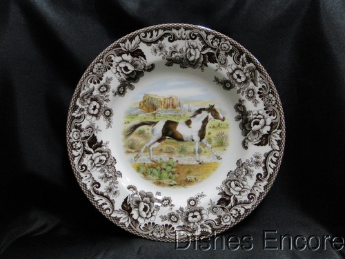 Spode Woodland Paint Horse, England: Dinner Plate, 10 3/4