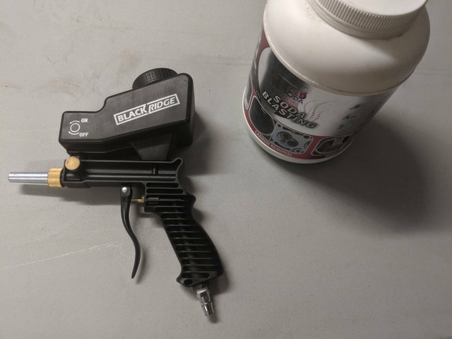 Blackridge Air Sand Blast Gun with Safe Soda Blasting Soda ...