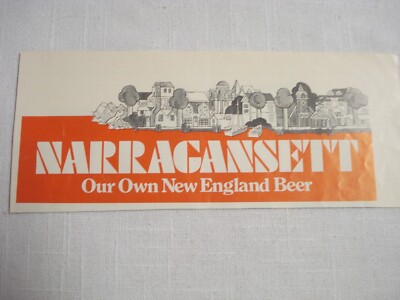 1972 Ad Narragansett Our Own New England Beer