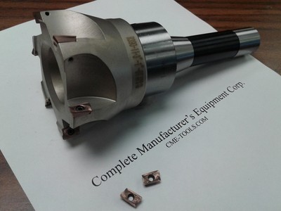 3'' 90 Degree indexable face Mill, Shell Mill Sandvik, R8 Arbor #506-SDVK-3