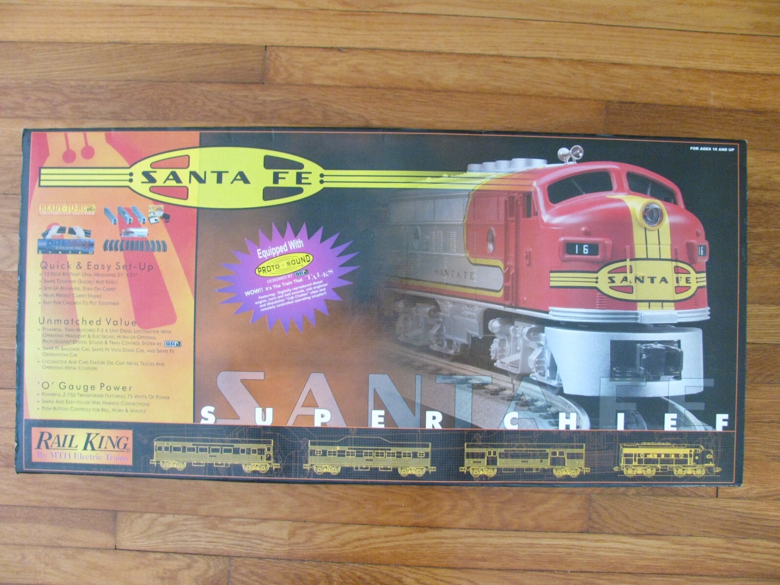 MTH Santa Fe Super Chief F3 Diesel Streamlined Passenger Car MTH Santa Fe Super Chief F3 Diesel Streamlined Passenger Car