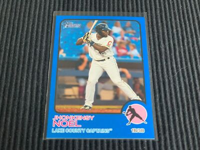 2022 TOPPS HERITAGE MINOR LEAGUE #25 JHONKENSY NOEL *BLUE BORDER #27/99*