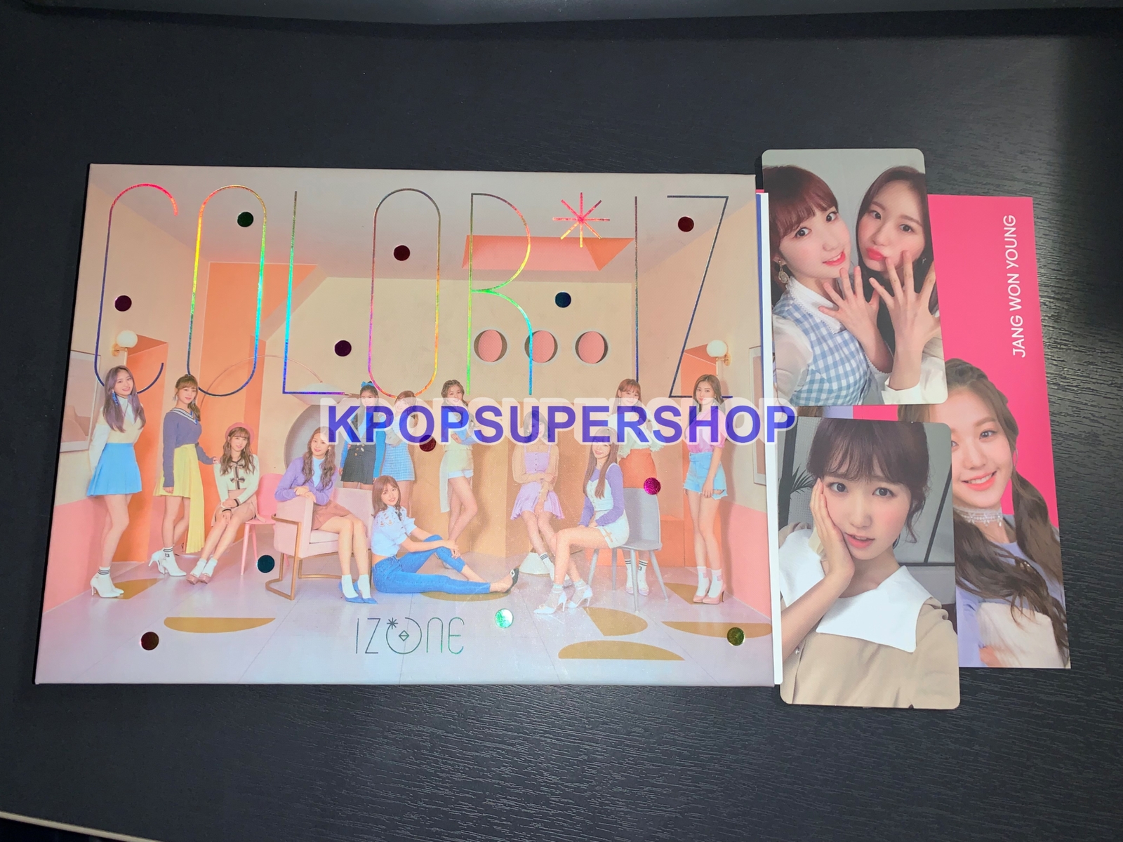 IZ*ONE 1st Mini Album Color*IZ CD Hitomi + Unit Photocards