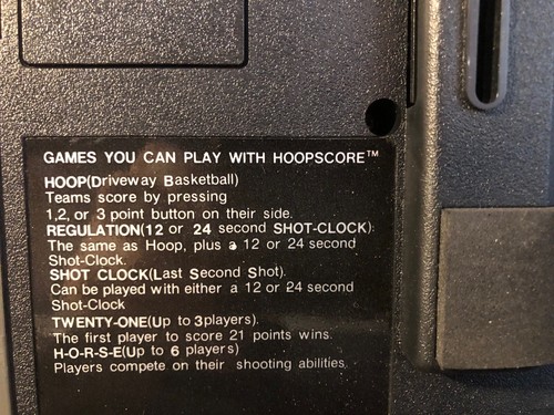 Vintage Hoopscore Electronic Scoring System