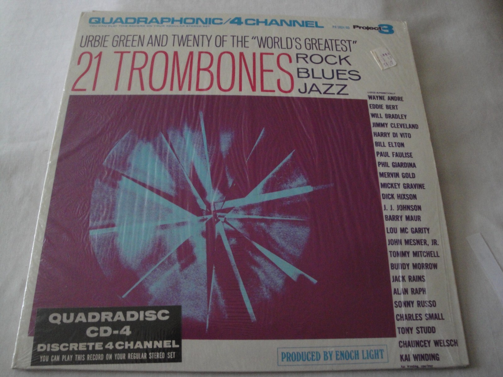 Urbie Green: 21 Trombones/rock/blues/jazz VINYL LP ALBUM