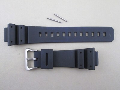 Rubber PU watch band black fits G-Shock DW6695 DW6695D DW6900B DW8700 DW8700G