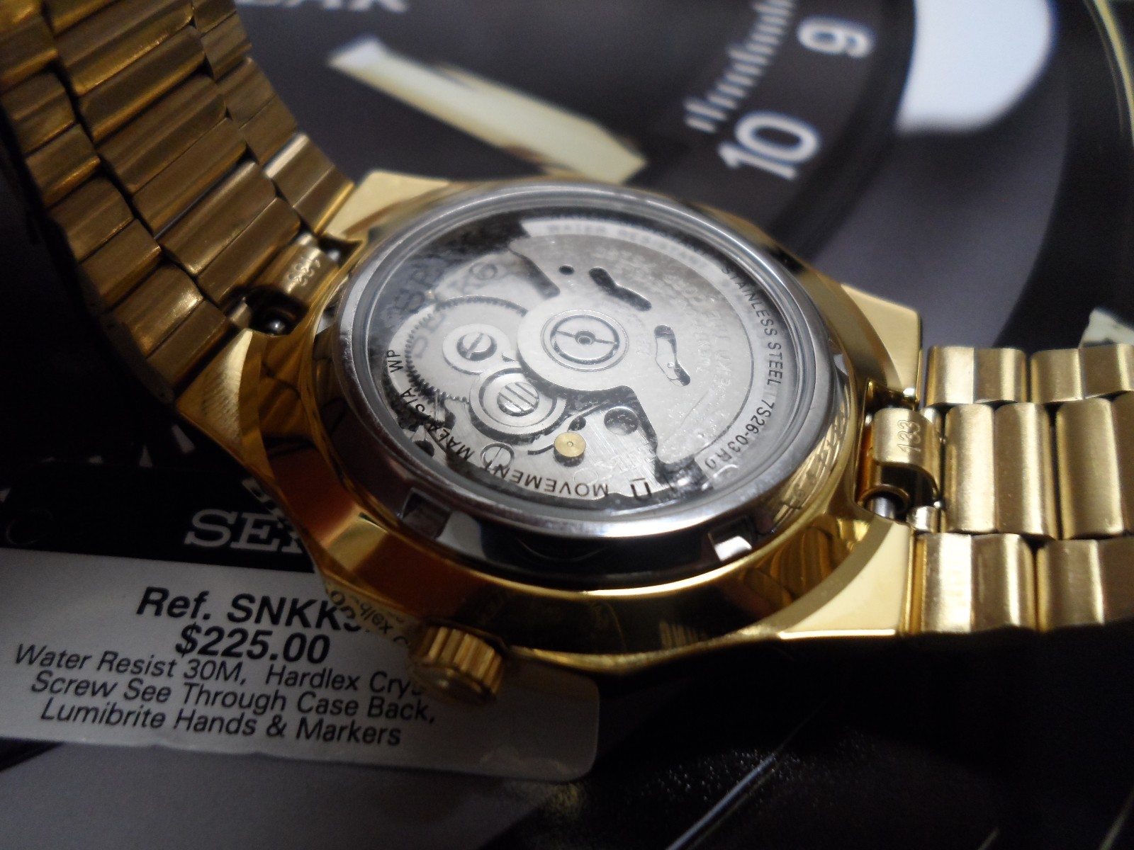 seiko snkk52 gold