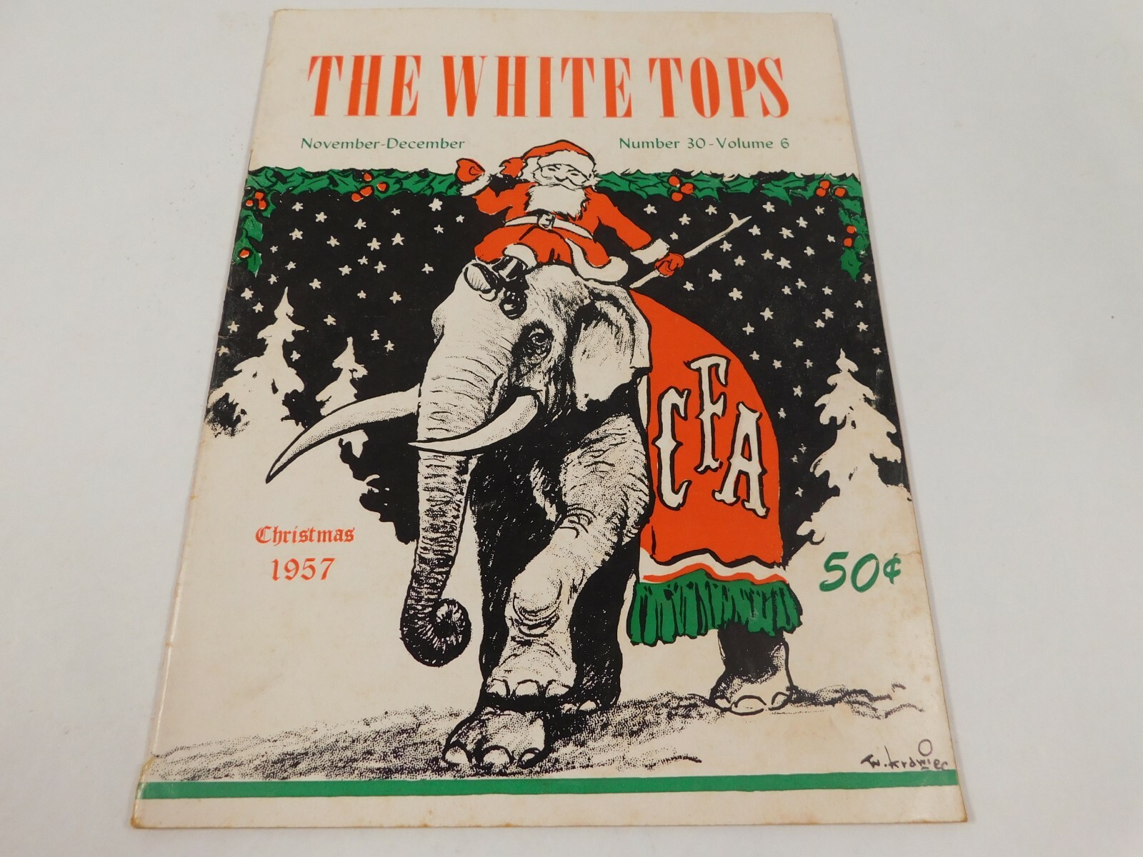 Vtg White Tops Circus Magazine 1957 November-December Volume Vtg White Tops Circus Magazine 1957 November-December Volume