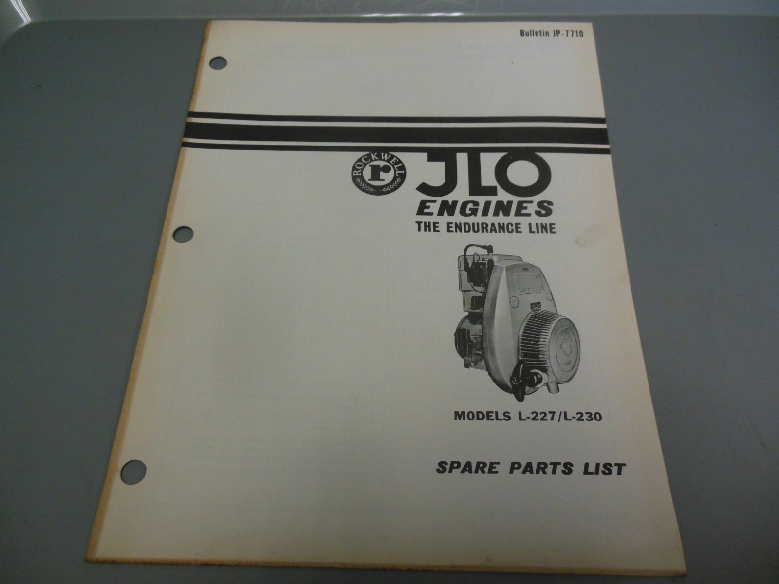 Rockwell JLO Engine Spare Parts List L227 L-227 L230 L-230 Rockwell JLO Engine Spare Parts List L227 L-227 L230 L-230