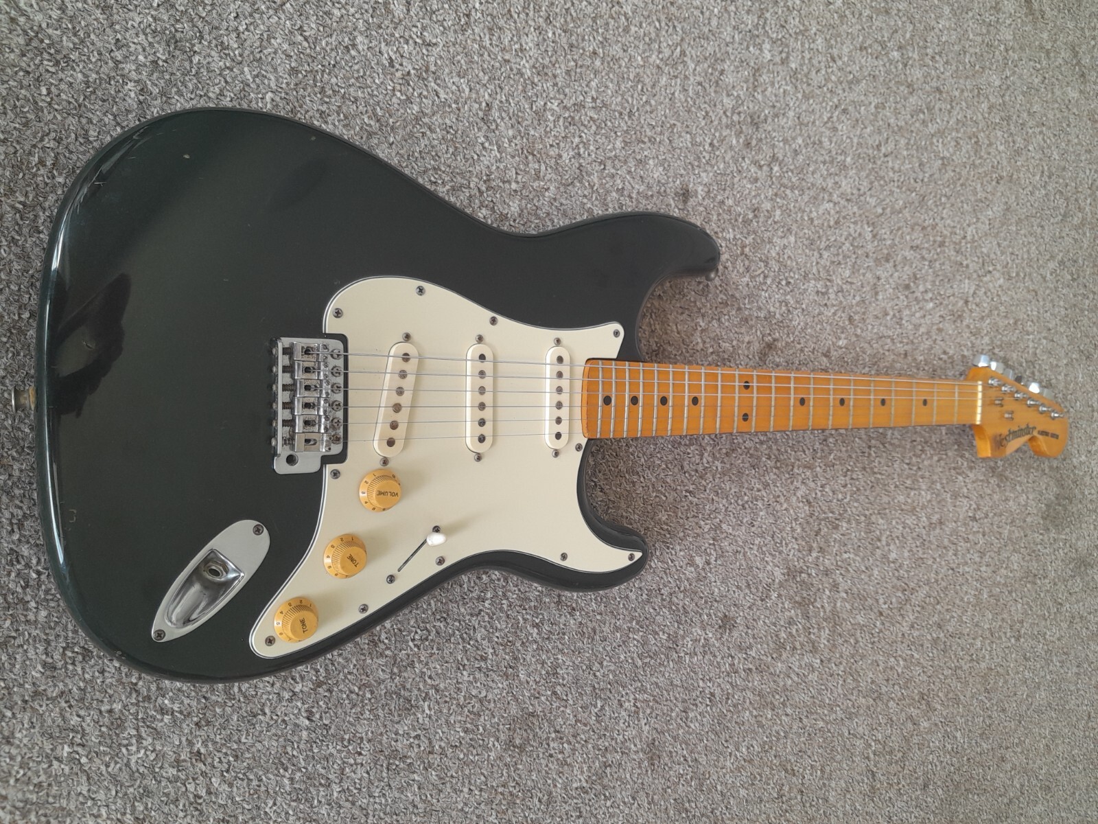 Westminster SE-330B Stratocaster 1976 Black Made in Japan Westminster SE-330B Stratocaster 1976 Black Made in Japan