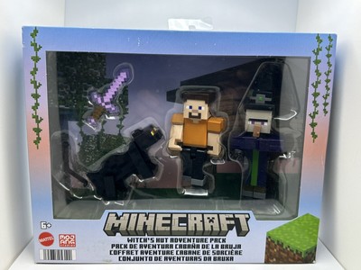Minecraft WITCH S HUT ADVENTURE PACK w/ Steve Witch & Black Cat 