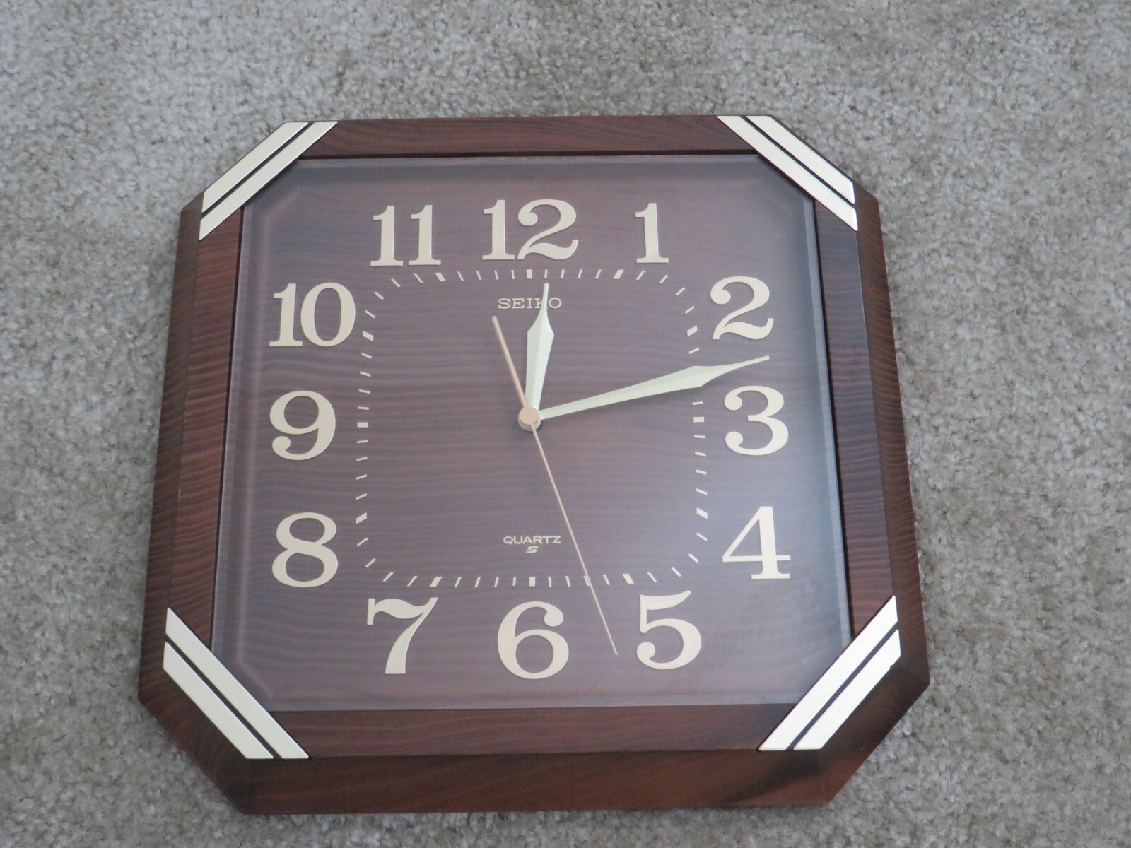 【美品】SEIKO quartz wave clock 80s 美品】SEIKO quartz wave clock 80s Vintage 1980's Seiko
