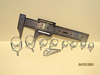 Casting & Spinning Rod Guides & Tip - Asst. Sizes - Perfection Co. - Unused Nos!