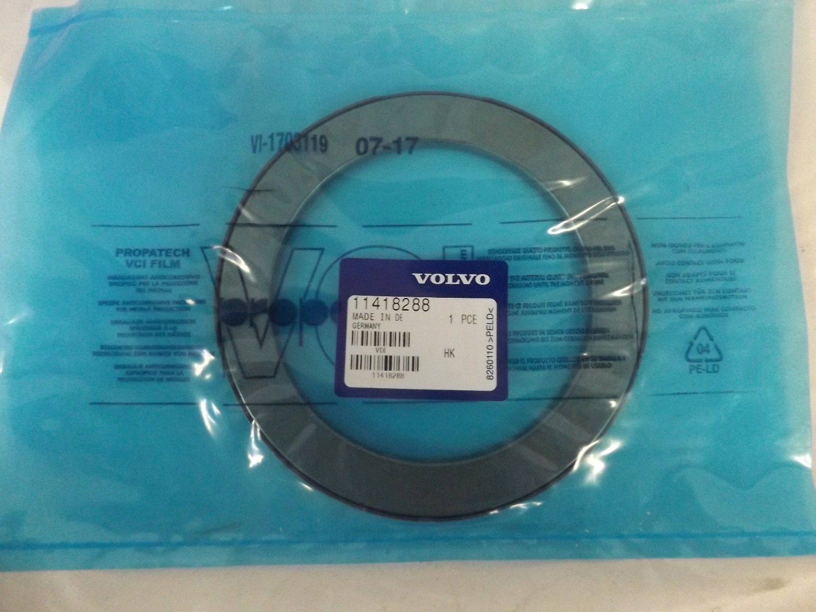 VOLVO PLANETARY GEAR CLUTCH NEEDLE BEARING VOE 11418288 NEW VOLVO PLANETARY GEAR CLUTCH NEEDLE BEARING VOE 11418288 NEW