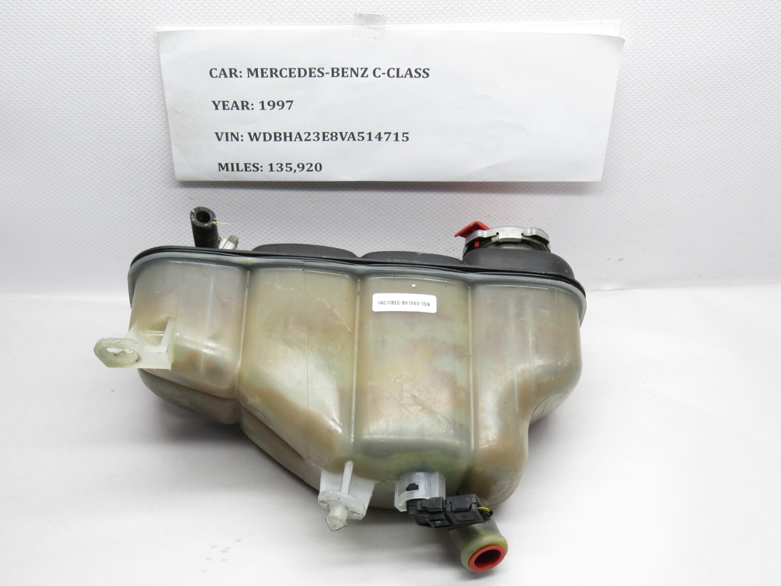 たー PARTS NUMBER 1685000249 Expansion Tank,Coolant Pack OF 1 Piece