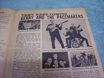 1964 Song Hits Magazine - Beatlemania Photos & Article +The Beatles Tour Listing