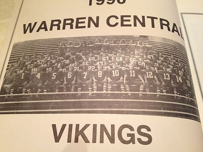 VICKSBURG Warren Central Vikings v Natchez vtg football program 1990 High School