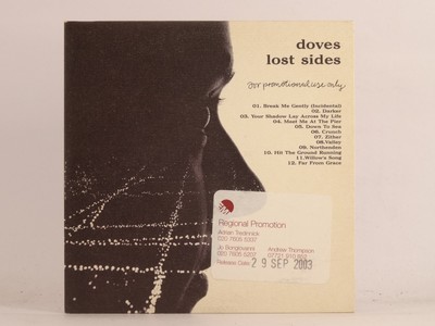 DOVES LOST SIDES (544)  12 Track Promo CD Album Card Sleeve  EMI