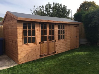 20x10 wooden shiplap garden stoarge shed workshop windows