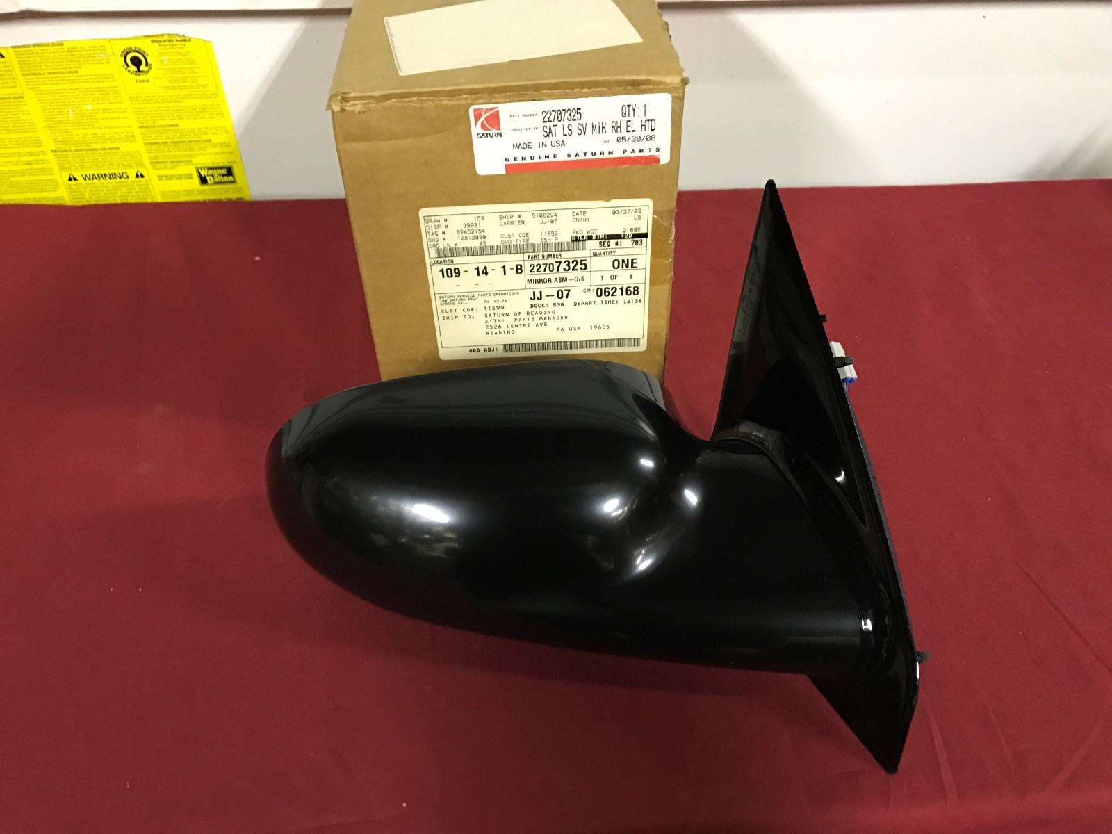 NEW OEM 2001-2003 SATURN L100 L200 RH MIRROR GM 22707325 | eBay