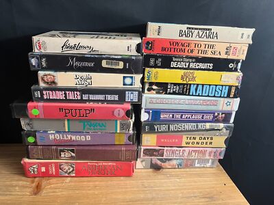RARE LOT OF 20 OBSCURE VHS OOP RENTAL VIDEO PRIVATE LESSONS,GOING BERSERK,TARZAN