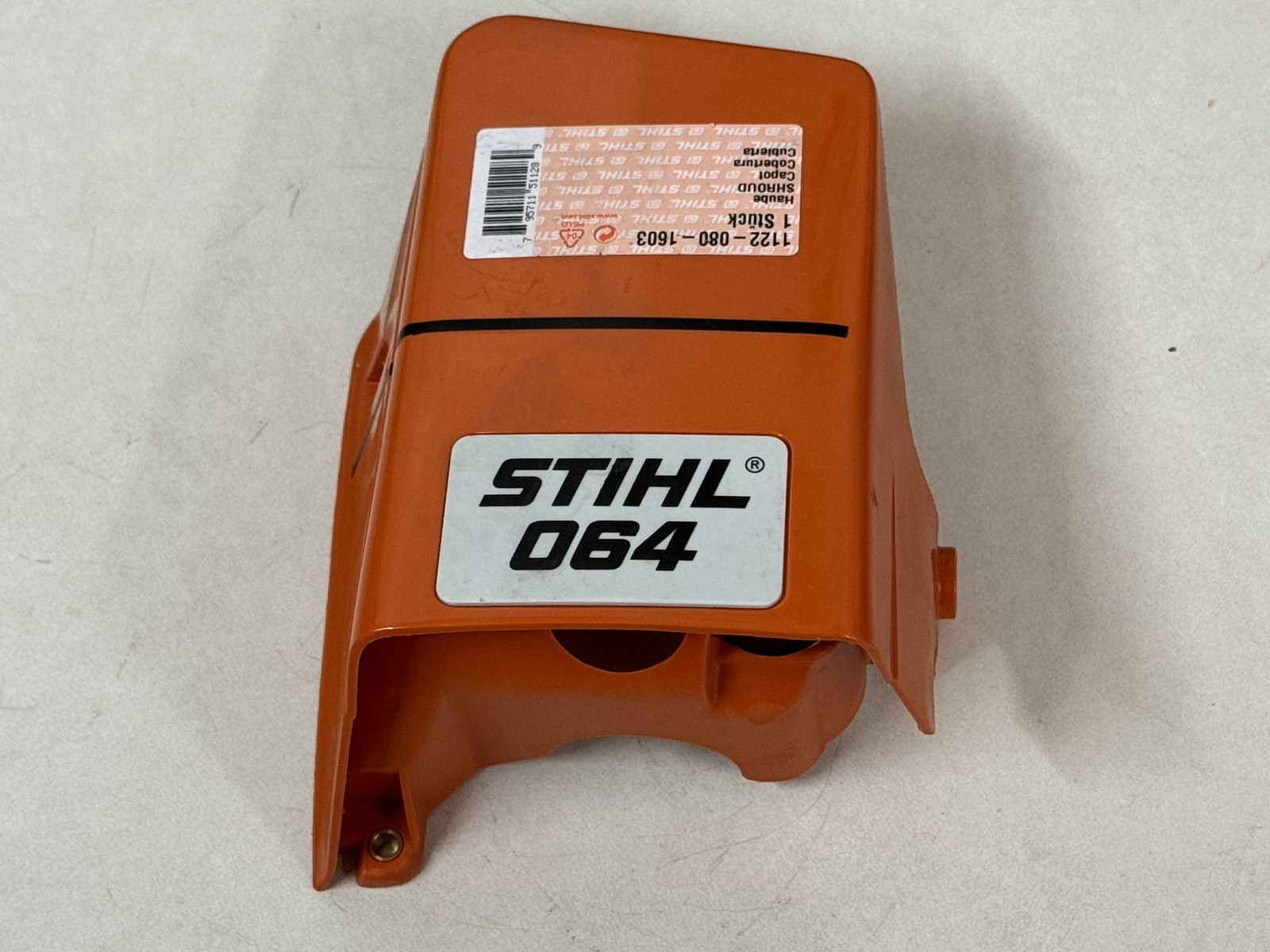 STIHL OEM TOP SHROUD COVER 1122 080 1603 CHAINSAW 064 064R 064RW   11220801603 - Picture 1 of 2