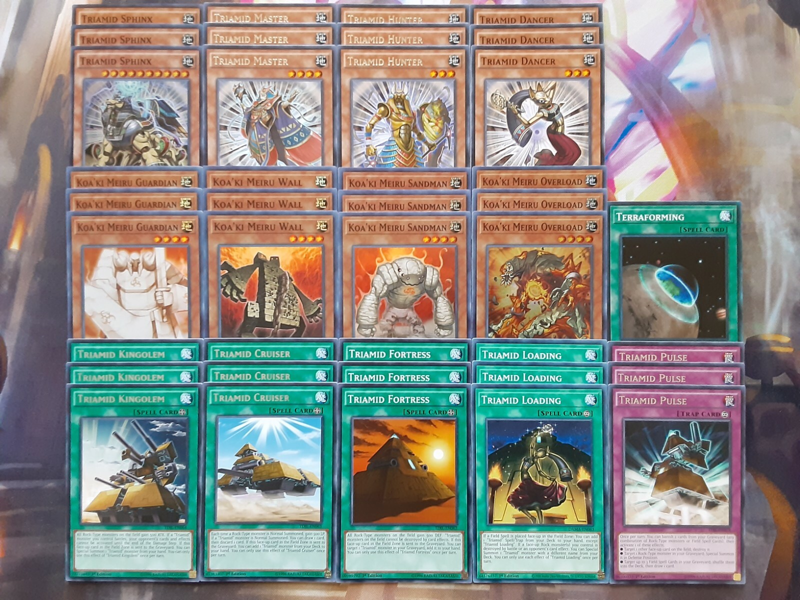 Yugioh Triamid Koa'ki Meiru Deck 40 Card Sphinx Complete