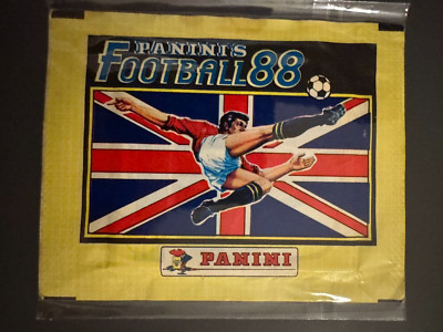 1987-88 Panini FOOTBALL 88 England BUSTINA SIGILLATA Sealed Pack RARA ORIGINAL
