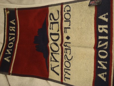 Sedona Arizona Golf Course Towel 100% Cotton Made in Belgium