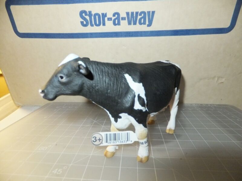 Schleich 2007 Cow and 2006 Calf With Tags