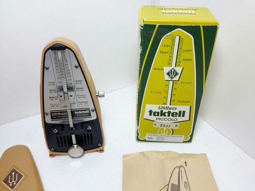 Wittner Taktell Piccolo Metronome Made Germany 835, w/Box & Instructions