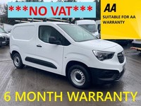 2019 Vauxhall COMBO CARGO 2000 1.6 Turbo D 75ps H1 Edition Van PANEL VAN Diesel 