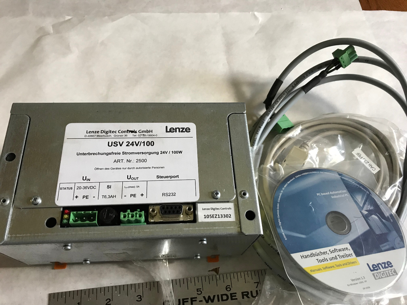 NEW LENZE USV 24V/100,LENZE DIGITEC CONTROLS 105EZ13302