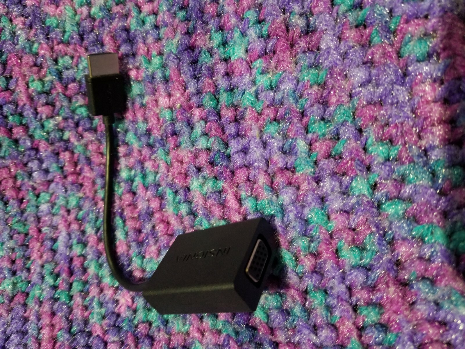 Insignia- HDMI-to-VGA Adapter - Black