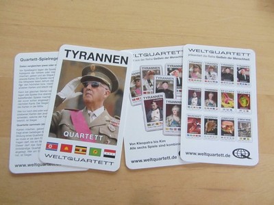 QUARTETT  TYRANNEN  Weltquartett   TOP