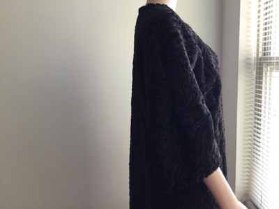 Marni chocolate brown lamb Fur Coat size it 40