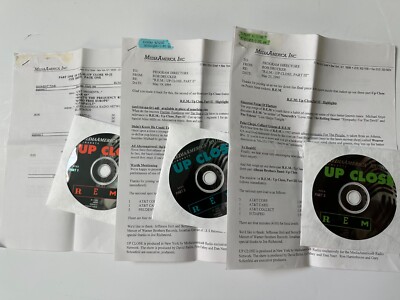 REM rare radio special 1995 3-CDs Up Close VG+