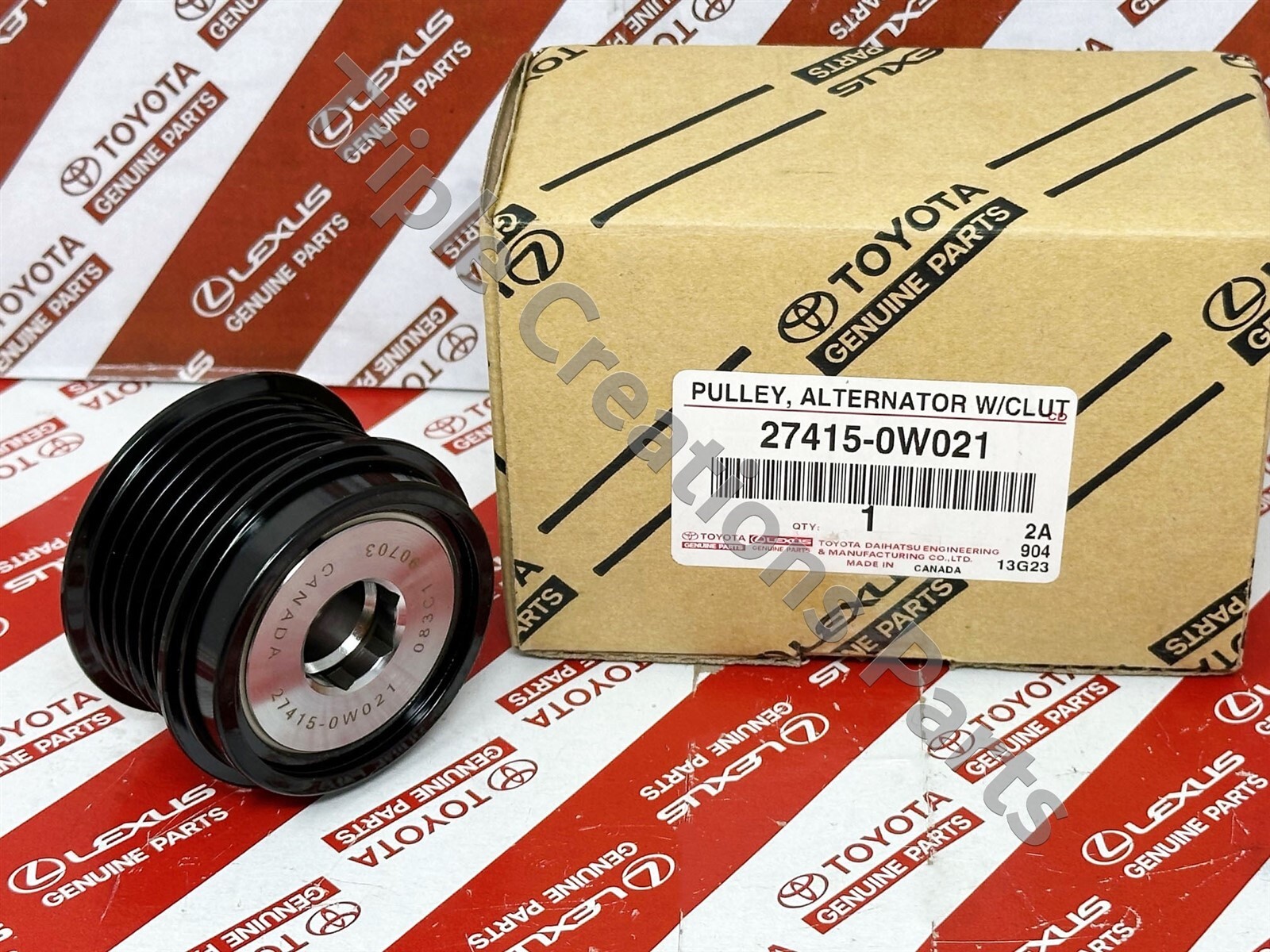 TOYOTA GENUINE 27415-0W021 PULLEY, ALTERNATOR W/CLUTCH OEM