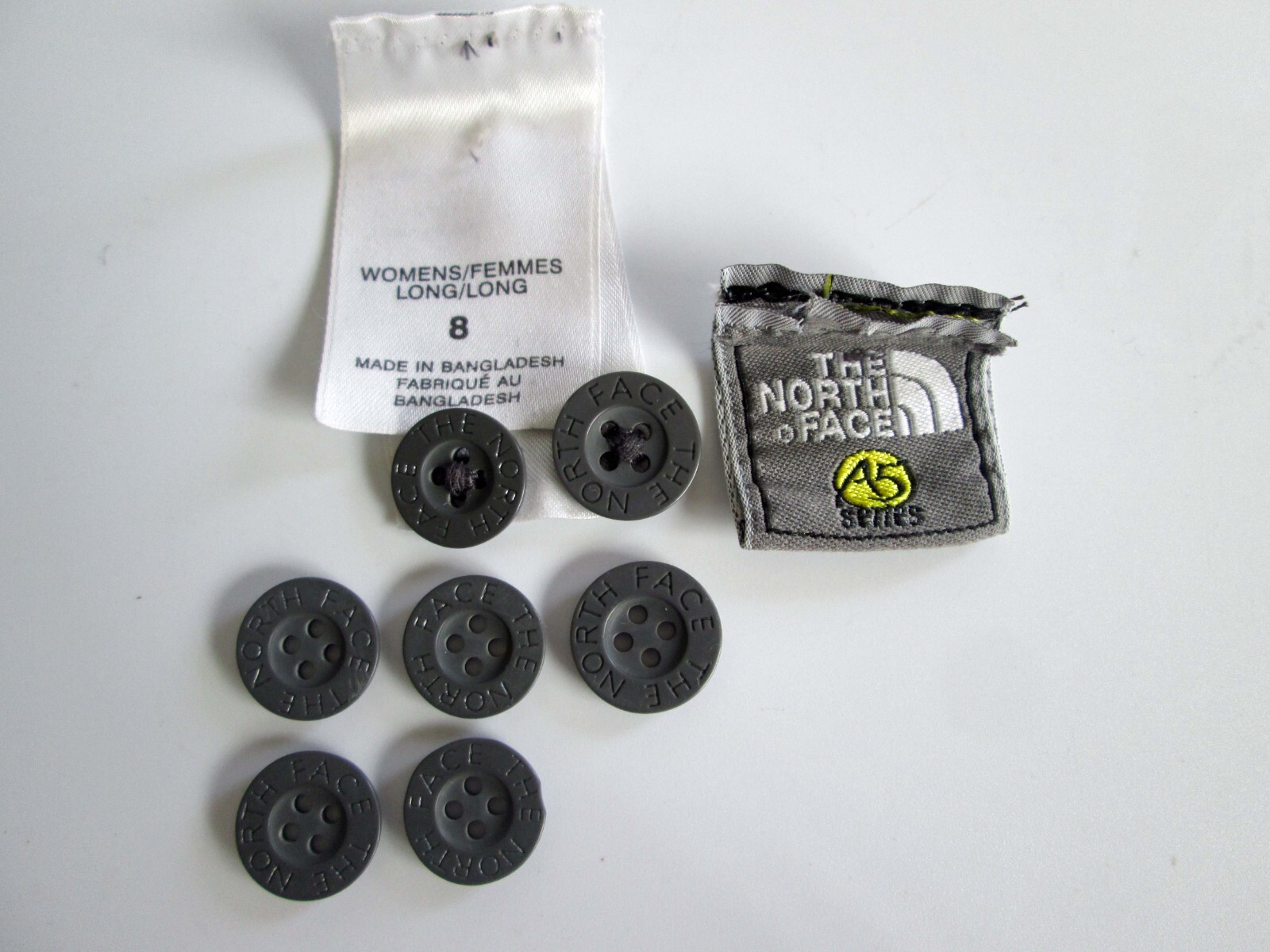 Replacement Buttons 4-hole Waist Gray W/ Logo 2 Sizes