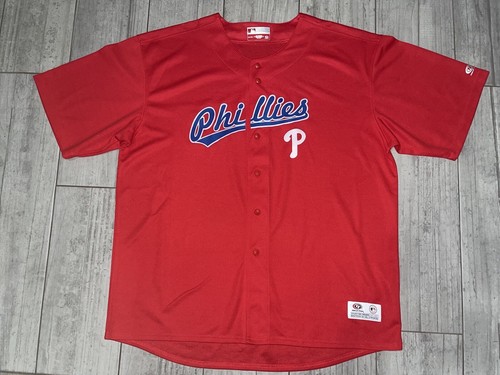 Philadelphia Phillies True Fan MLB Jersey Mens Sz 2XL Red