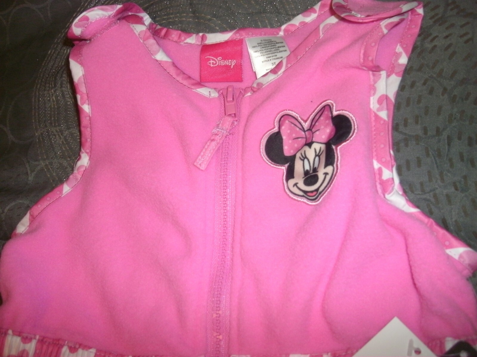Girls Disney Junior Minnie Mouse Snow Pants Overall Size 3T  $29.99 Tag  (B206)