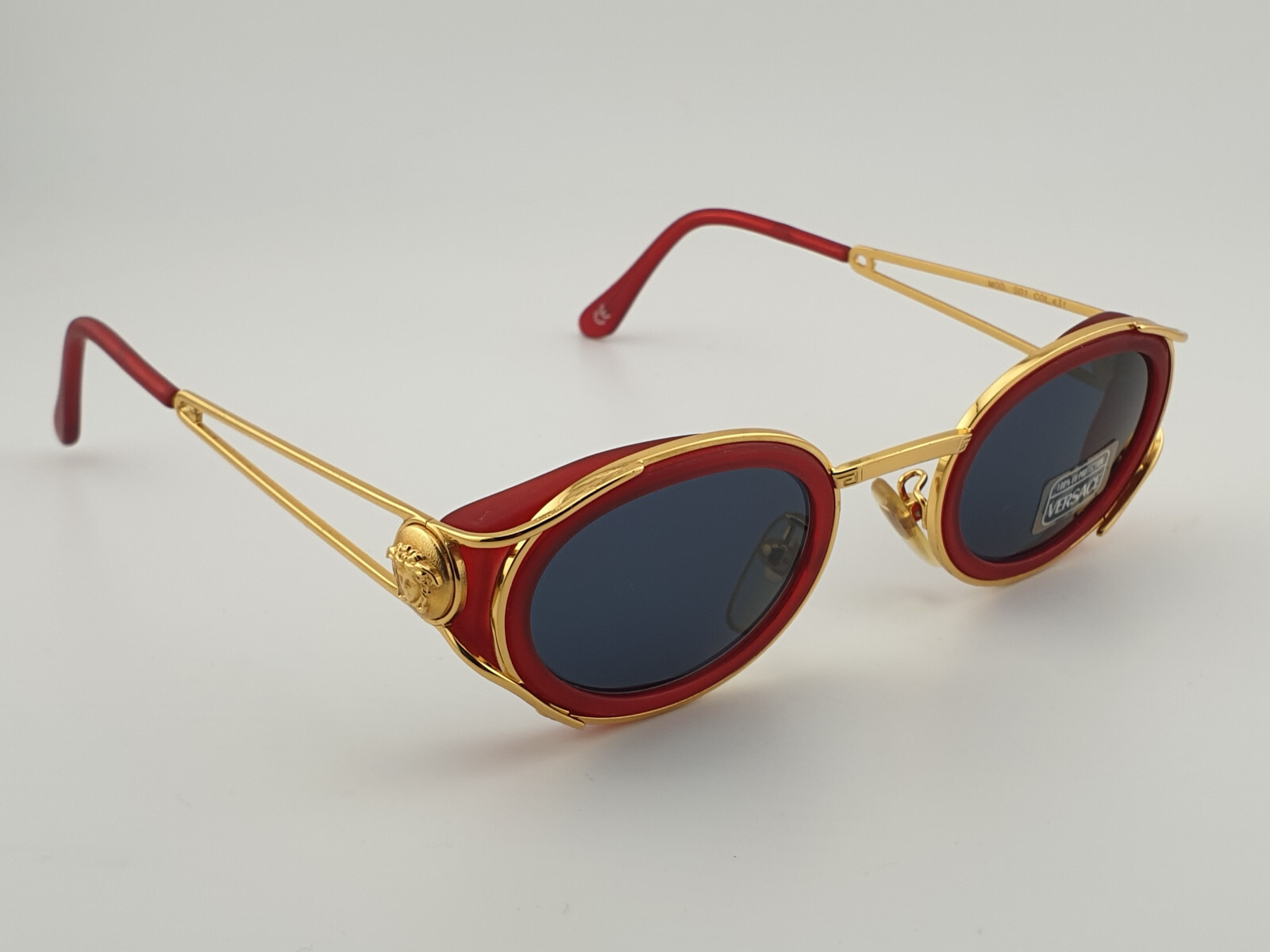 Gianni Versace Mod S01 COL 431 Gold Vintage Sunglasses Italy