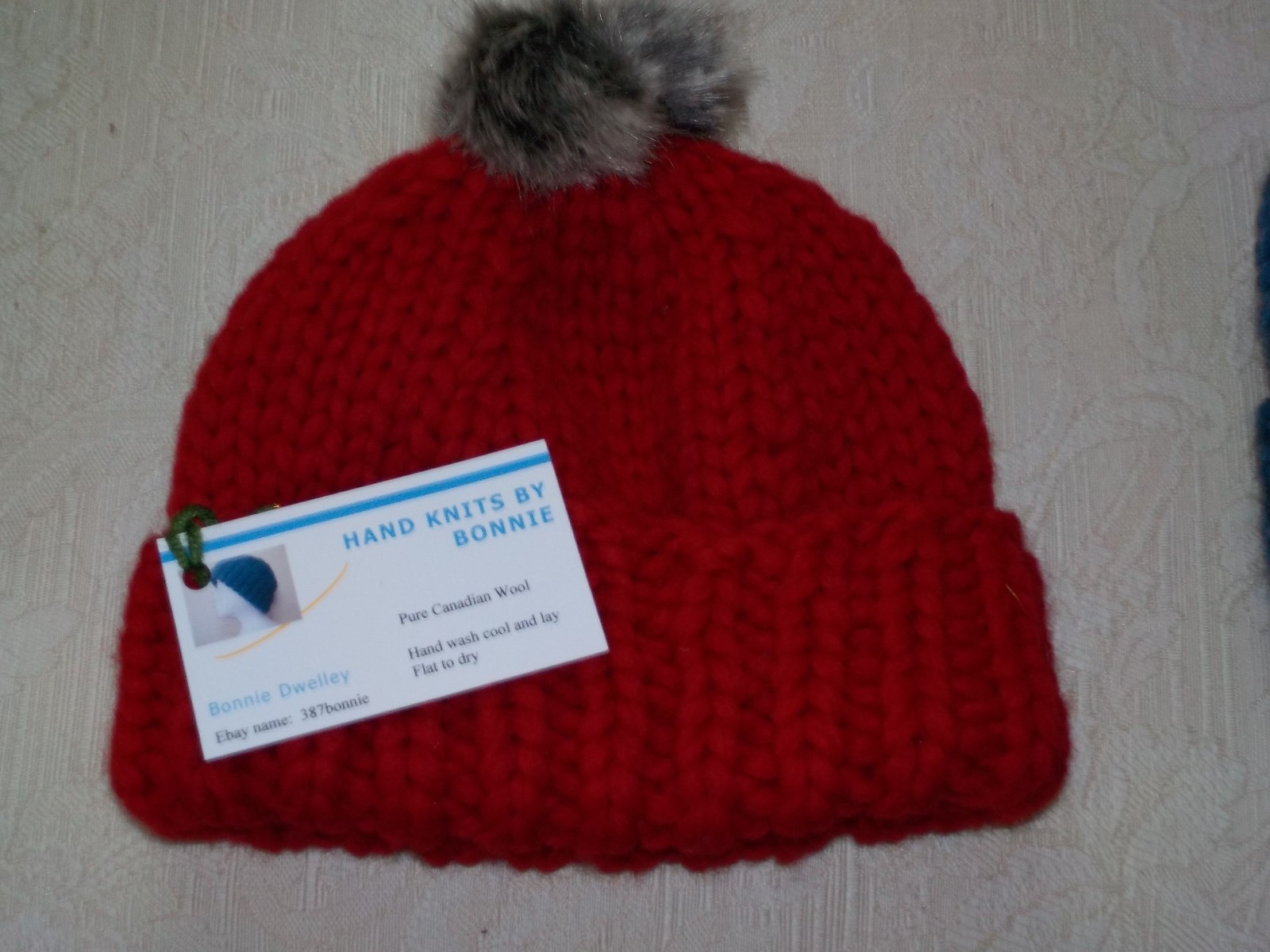 Canadian 100% Wool Hand Knit- Youth/Small  Hat/Watch Cap/Beanie -3 Color Choices