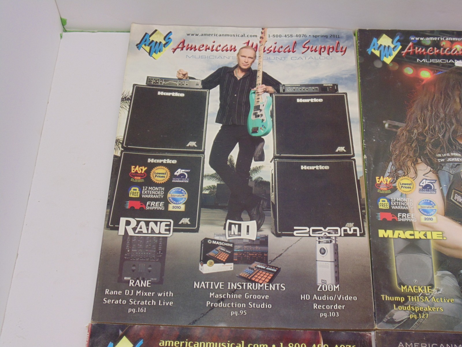 American Musical Supply Catalog 2011 Back Issues Lot 6 Issues Cool Lot F/S