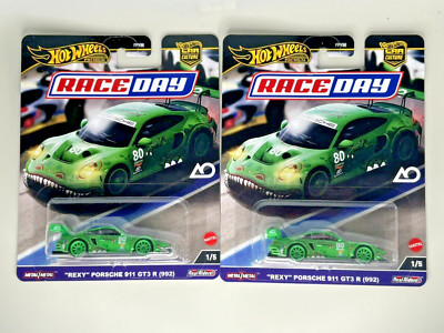 2024 Hot Wheels Car Culture Race Day Rexy Porsche 911 GT3 R 992 Lot Of 2