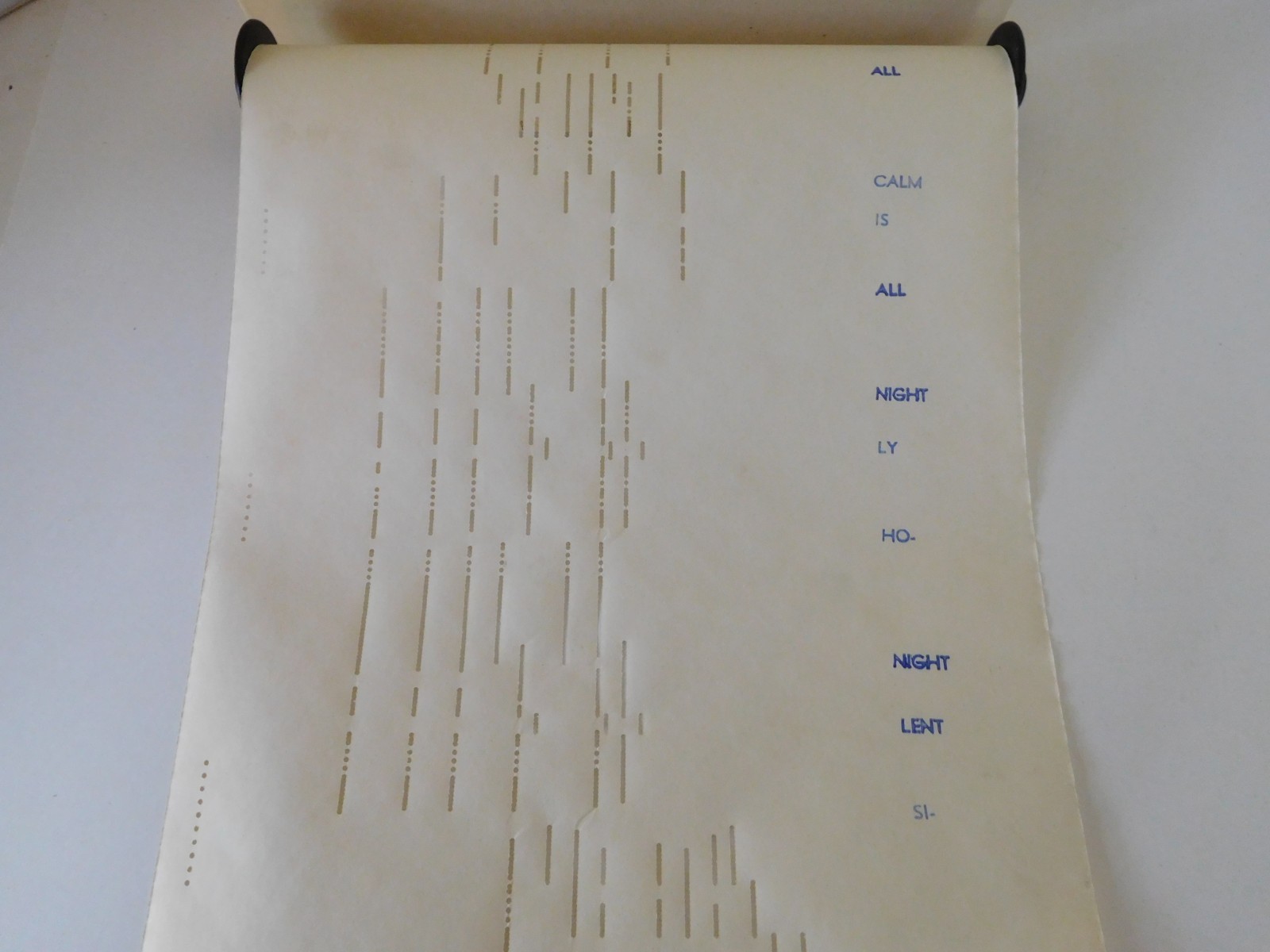 SILENT NIGHT - AEOLIAN Player Piano  Roll 1150 - NO DAMAGE